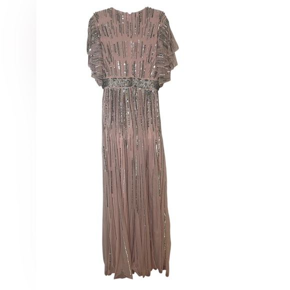 Mac Duggal 93582 Pink Sequin Embellished Gown Size 12 | Formal Evening Dress - Picture 3 of 10